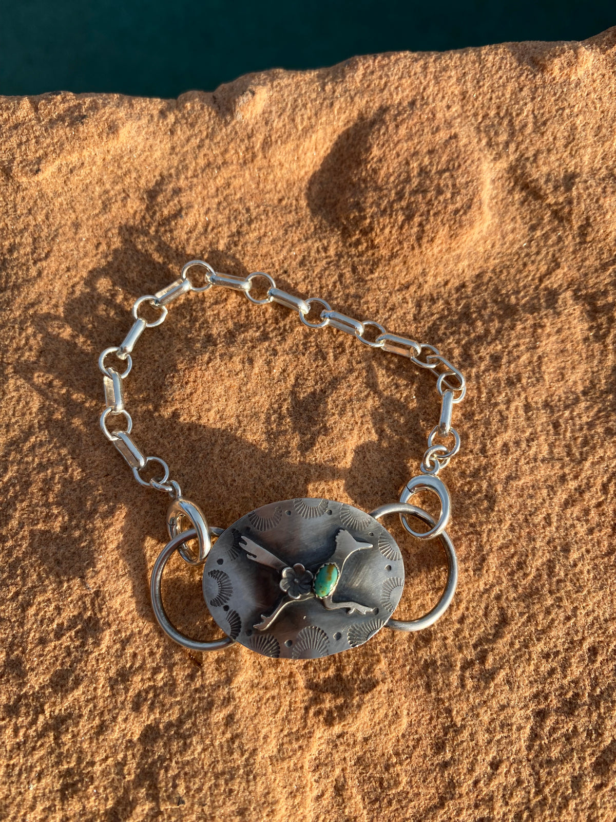 *made to order* Roadrunner Scarf Slide with Chain